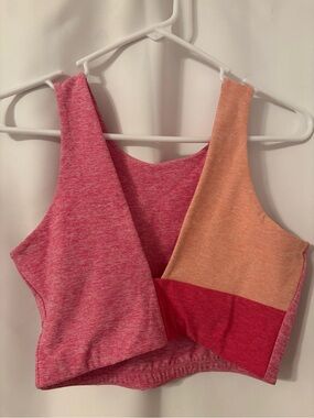 Outdoor Voices Pink Seamless Sports Bra